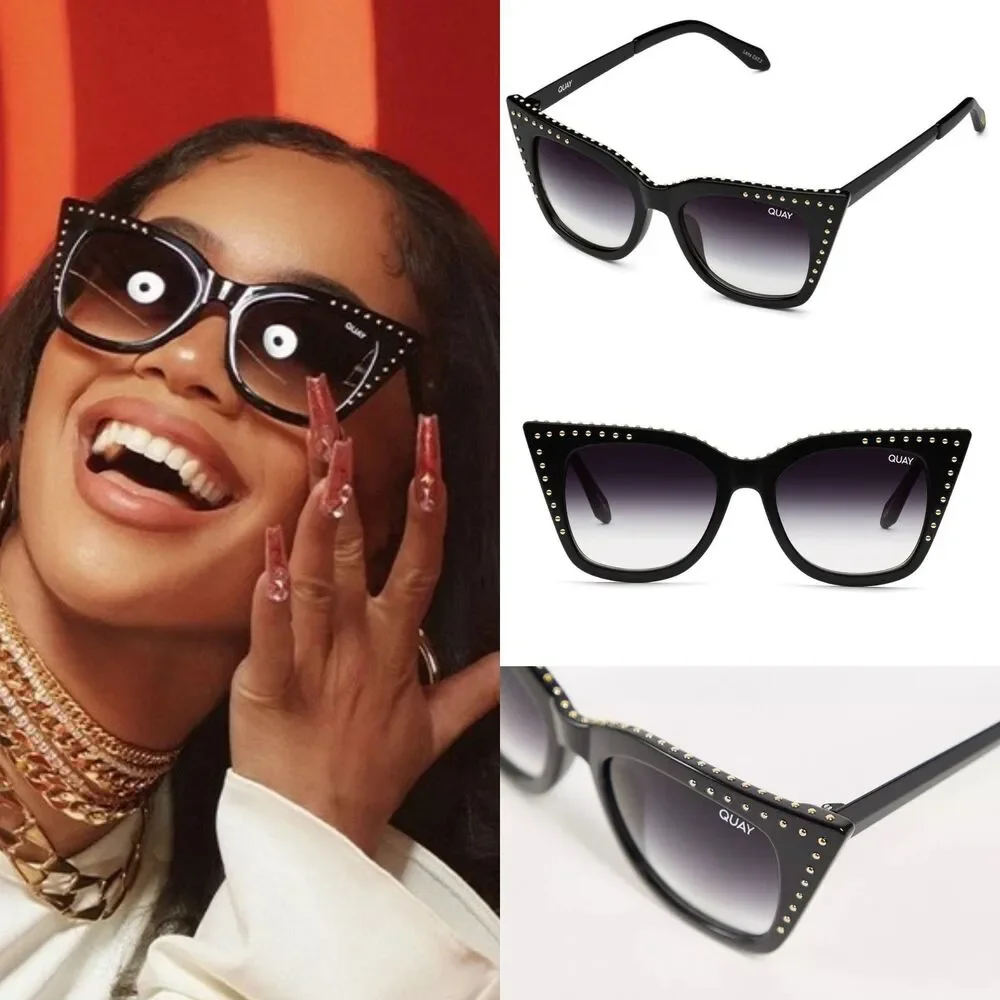 Quay Harper Studded Cat eye sunglasses